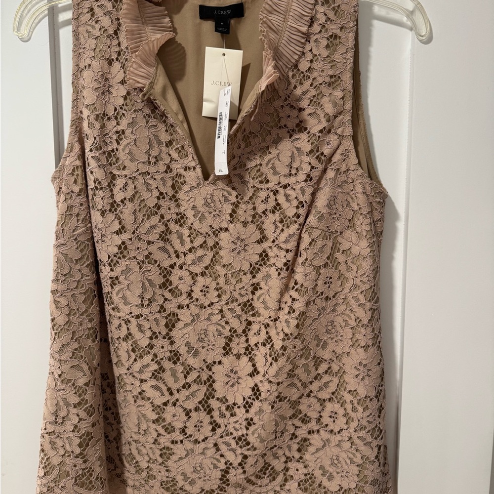 NWT J. Crew Women's Lace Top - Pink